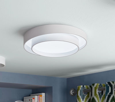 1-Light Simple Design LED Flush Mount Lighting