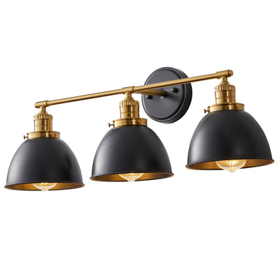 3-Lights Dimmable Bowl Shape Design Vanity Lighting