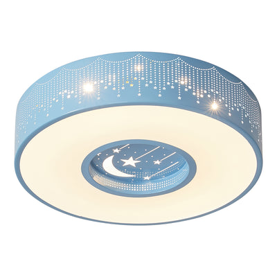 1-Light Star Decoration Acrylic LED Flush Mount Lighting