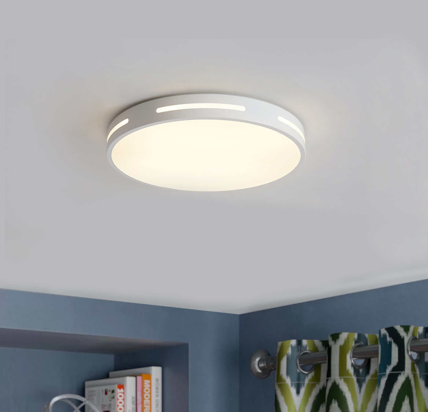 1-Light Acrylic LED Flush Mount Lighting
