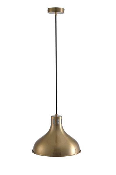 1-Light Gold Single Dome Pendant Lighting