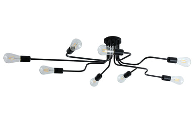 8-Lights Sputnik Semi-Flush Mount Lighting